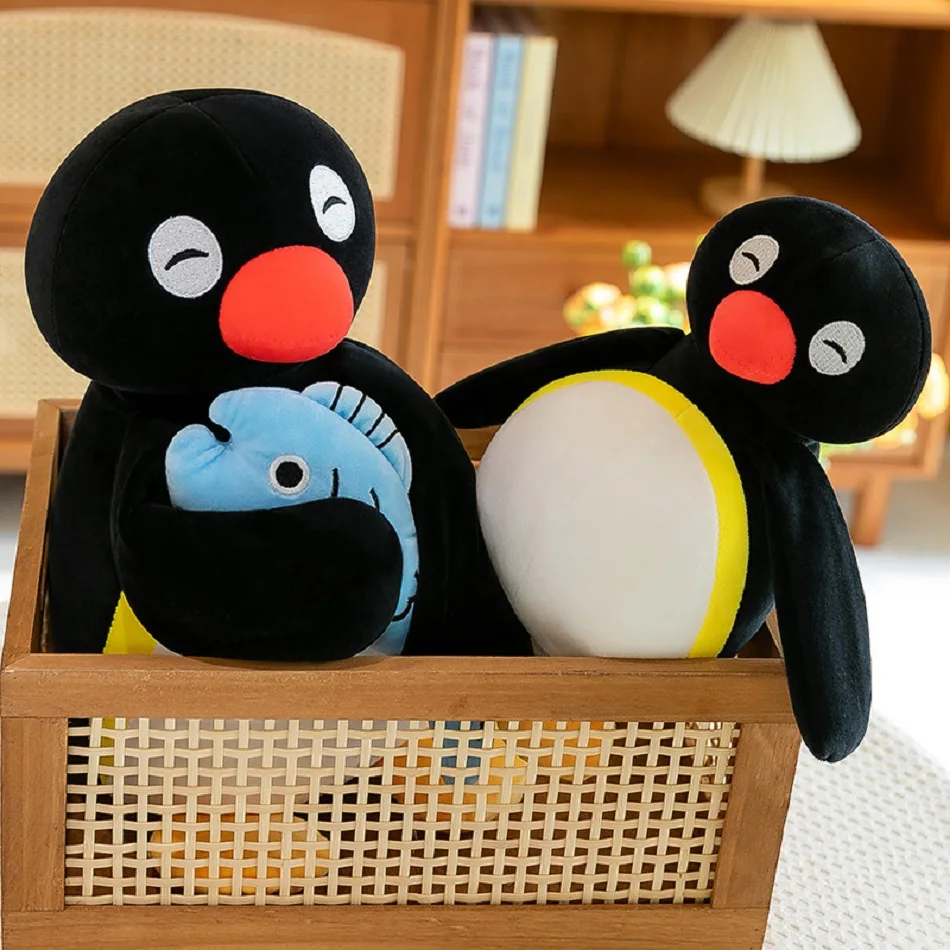 Niedliches Pinguin-Kaninchen-Plüschkissen, mollig, 3D-Neuheit, Pinguin-Puppe, Plüsch-Spielzeug, Baby-Schlafkissen, Geschenke für Kinder und Mädchen
