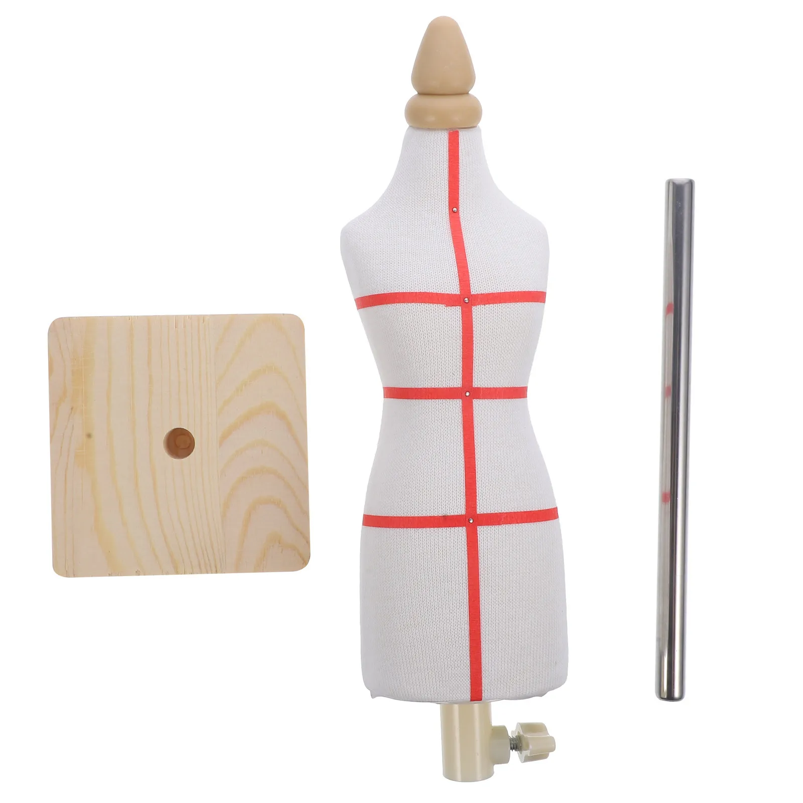 1Set Kleding Etalagepop Houten Jurk Stand voor Home Decor Fotografie Etalage Display Buste Mannequin Vrouw Naaien