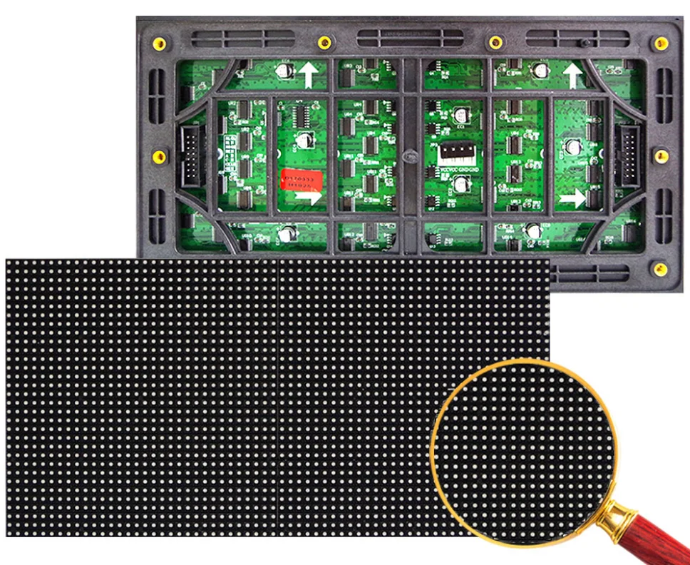 P4 LED Módulo exterior 256x128 mm RGB 64x32 píxeles 8S Panel a todo color Pantalla de visualización HUB75