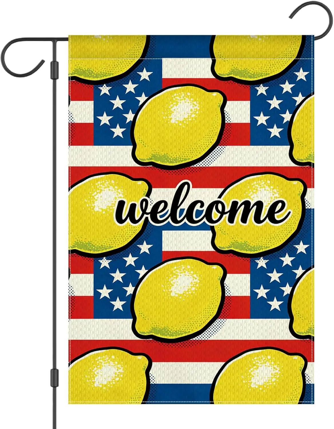 4th of July Garden Flag 12x18 Double Sided Patriotic Stars and Stripes Outdoor Yard Decor for Porch Patio Independence Memor IIC