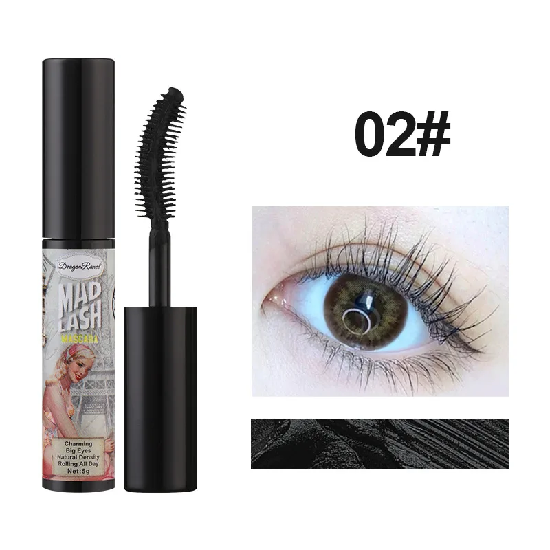 4d Zijde Vezel Mascara Lash Kleur Mascara Waterdichte Rimel 3d Mascara Wimper Extensie Dikke Verlenging Wimpers Cosmetica