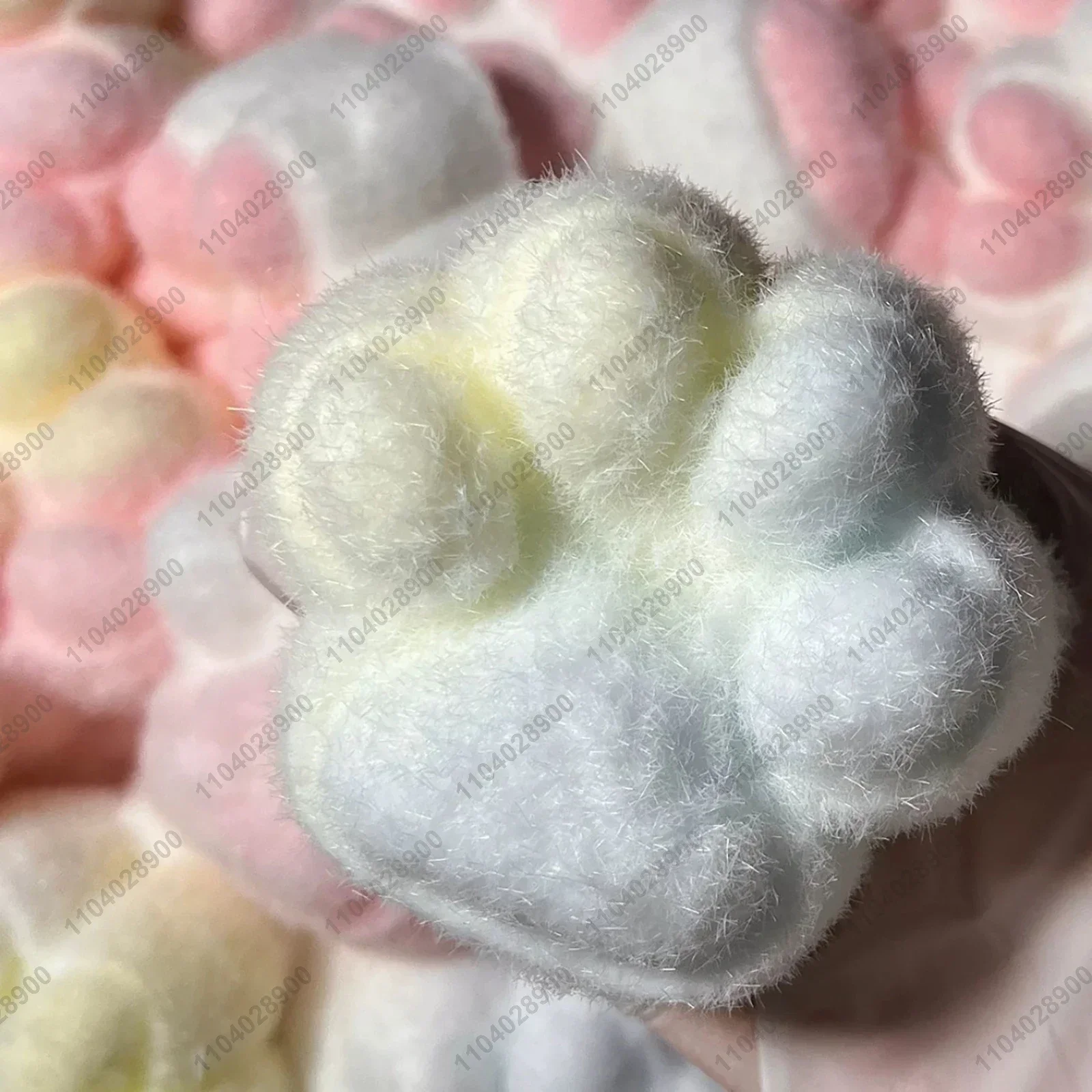 Cat Paw Taba Squishy Fuzzy 0.11kg Cat Foot Silicone Marshmallow Cat Paw Squeeze Toy Mochi Toy Hand Relax Anti Stress Release Toy