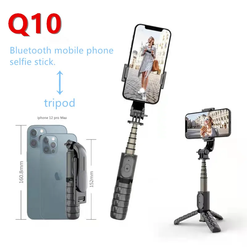 Phone Tripod Selfie Stick Portable Bluetooth Telescopic 3 in 1 Phone Holder Stand for iPhone 15 Pro Samsung Huawei Xiaomi