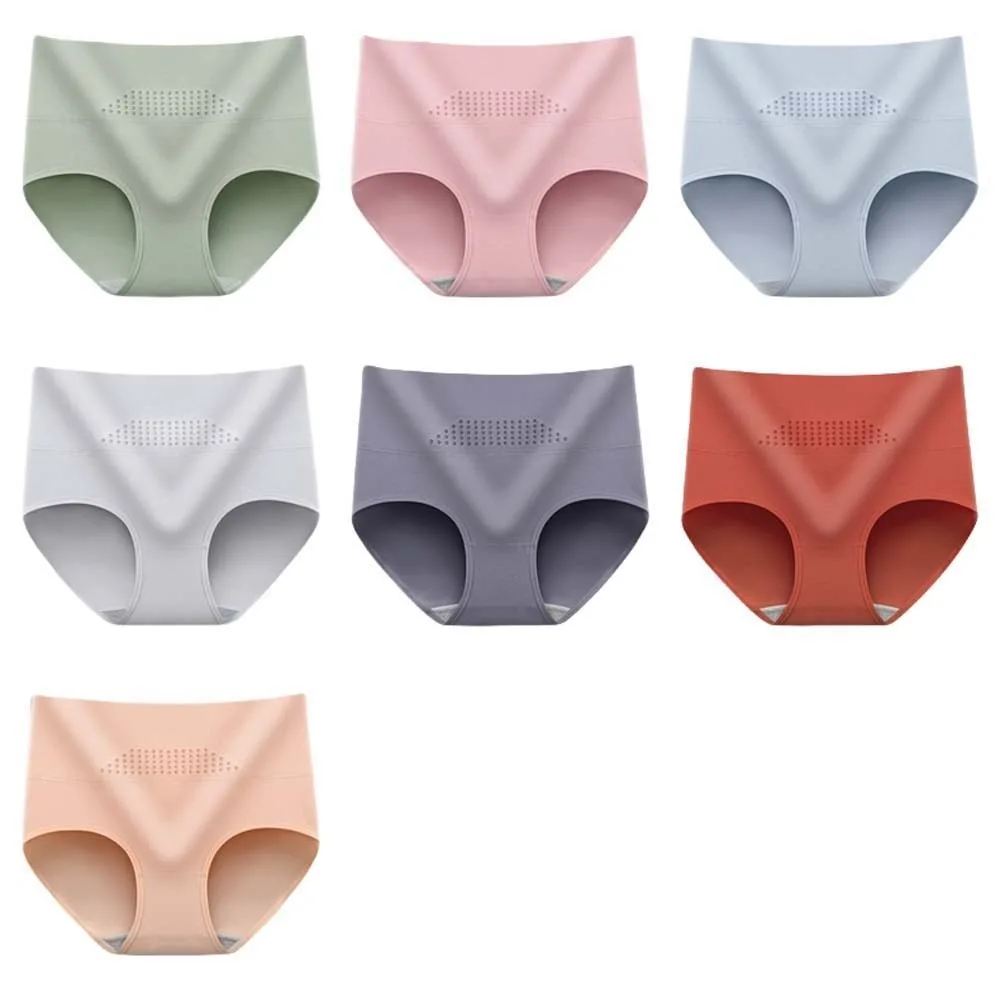 Cuecas de cintura alta mulheres calcinha de algodão cinto shapewear emagrecimento shapers sem costura barriga controle roupa interior