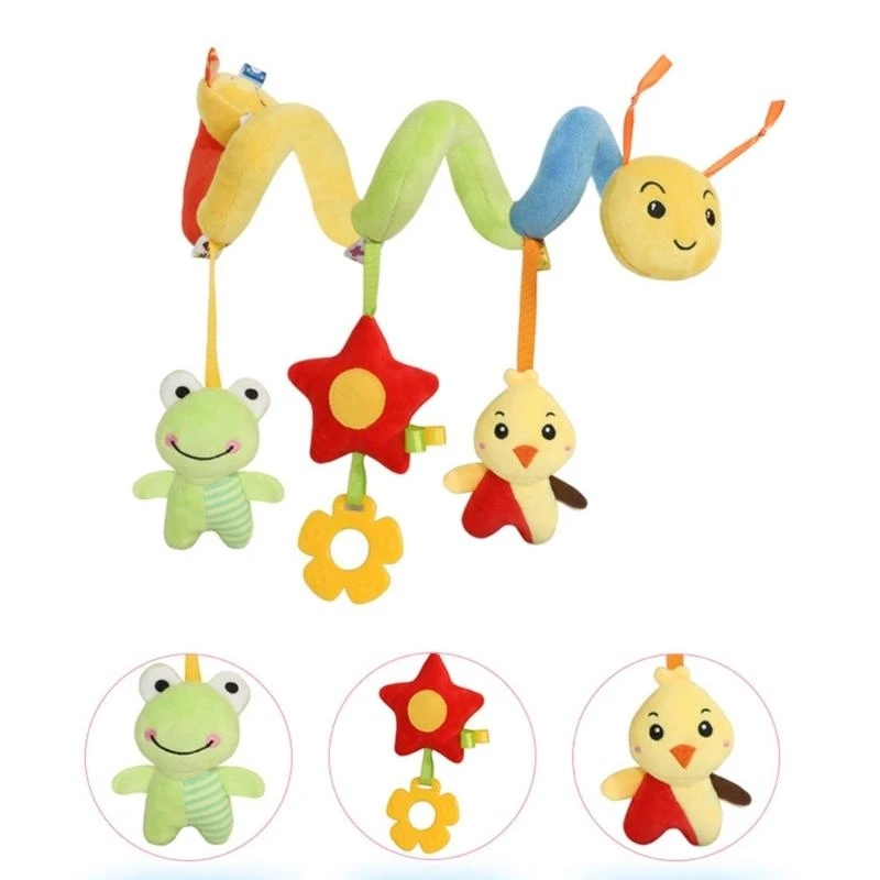 Culla per bambini Sonagli appesi Seggiolini per auto a spirale Giocattolo per neonati Ragazzi Ragazze 15UB