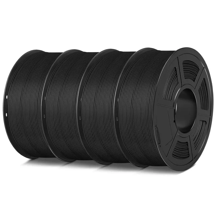 

4KG 3D Printer Filament Bundle PLA Matte 1.75mm, Neatly Wound Filament with Matte Finish, Print with 99 FDM 3D Printers, 1kg Spo