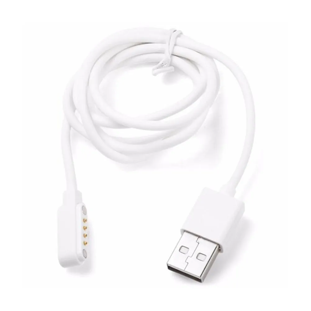 60Cm USB Watch Charging Cable Magnetic Absorption High Durability PVC Jacket Aluminum Tip for Gt88 K88h Kw08 Smart Watch Charger