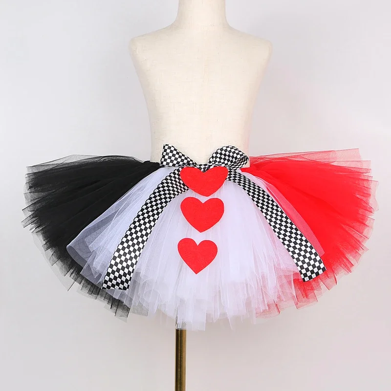 HN8 Алиса в стране чудес, красная королева, юбка-пачка, наряд для девочек, детские карнавальные костюмы на Хэллоуин, детские пушистые пачки wi) 4Dc