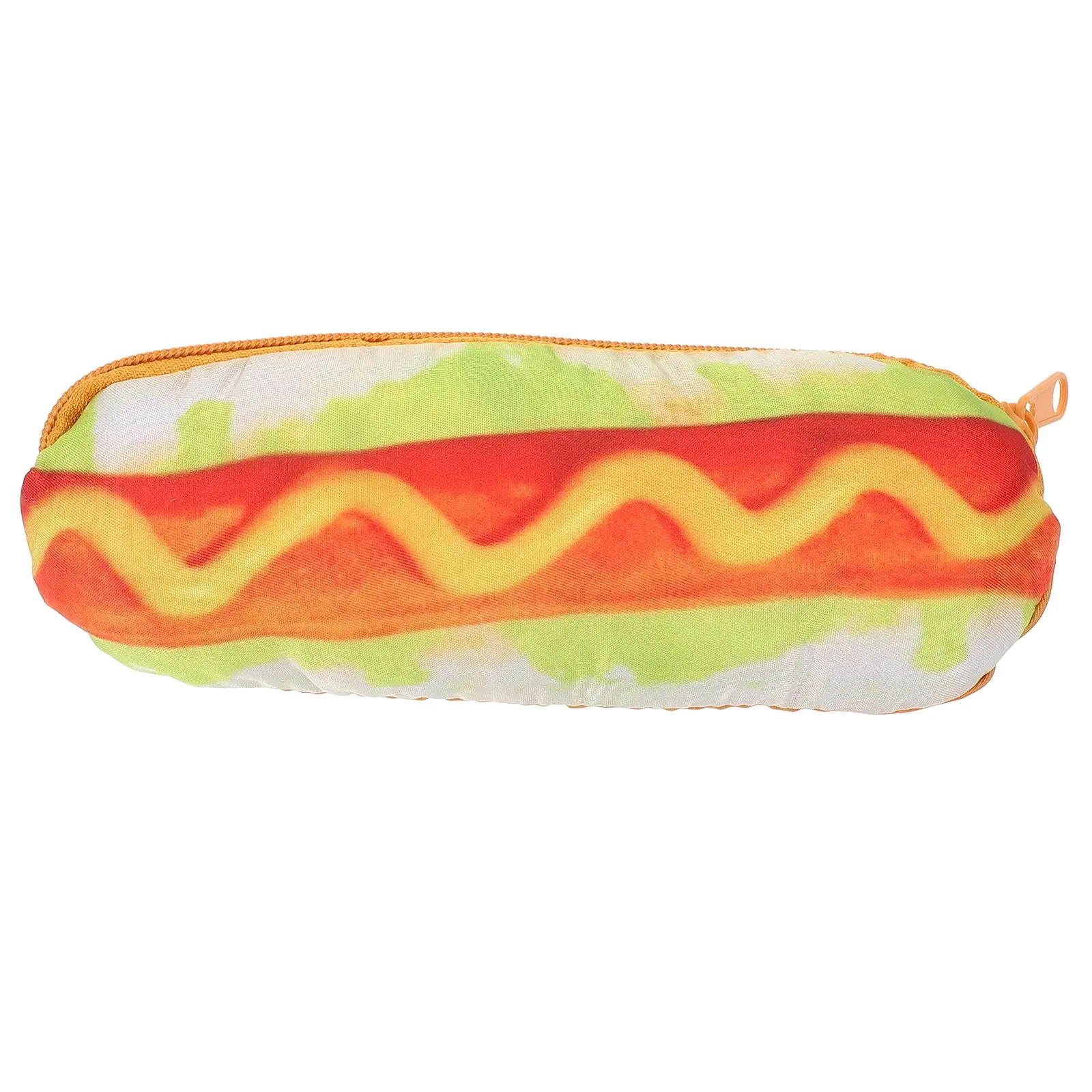 

Hotdog Pencil Case Large Capacity Soft Zipper Bag Cartoon Pen Storage School Supplies Portable Kids Girls Boys Student