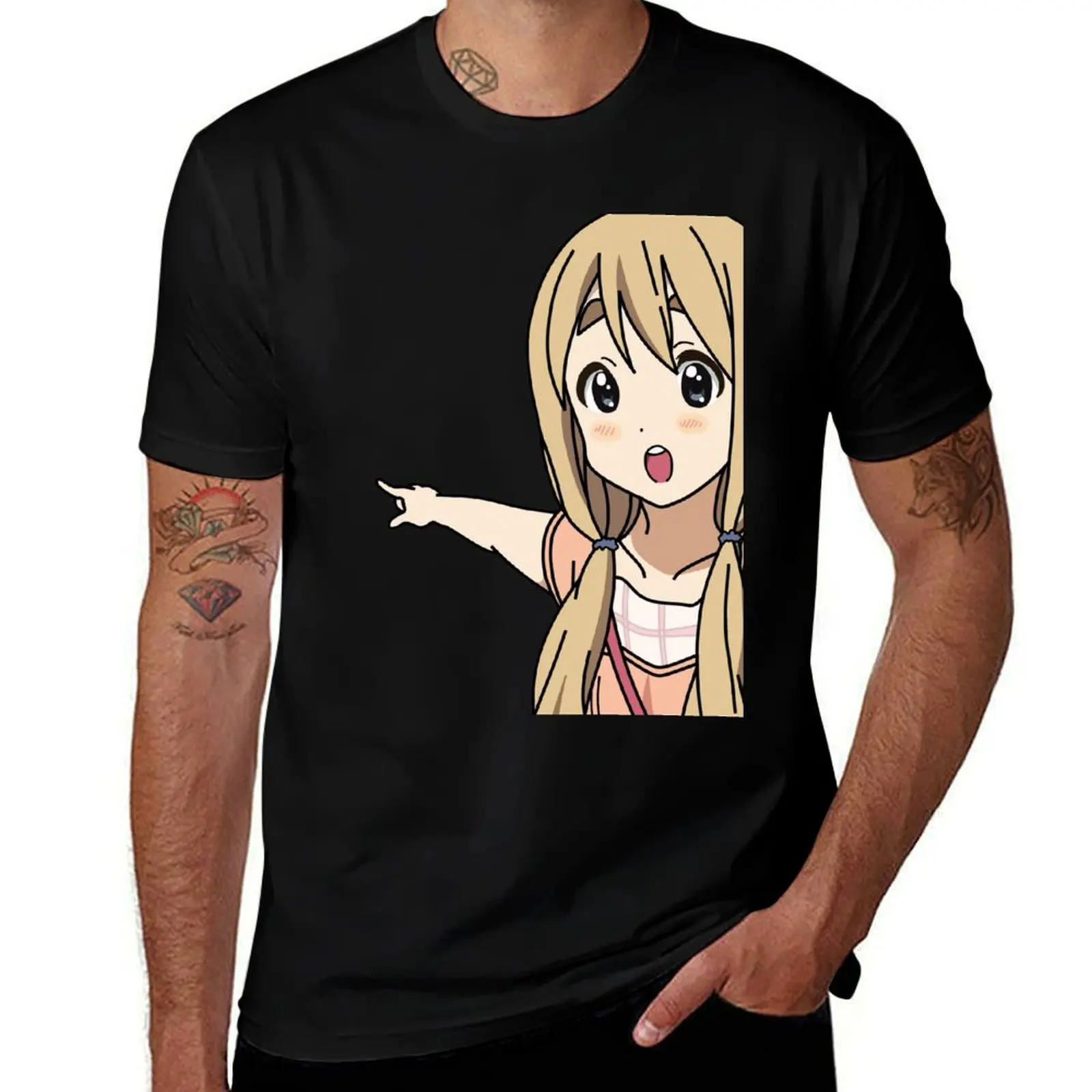 K-ON! Mugi pointing T-Shirt Quick Dry Training Short Sleeve Tee