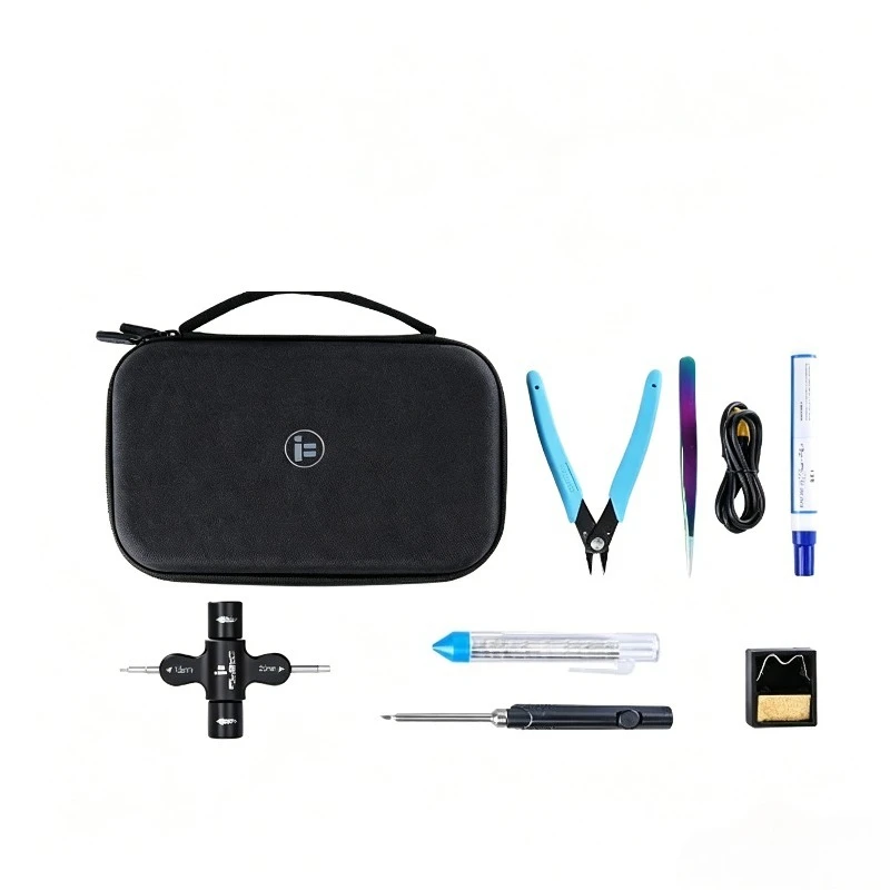 IFlight Tool Storage Bag W/ FPV Soldering Iron Kit Wrench/Iron/Soldering Pen/Tin Wire/ Tweezers/Cutting Pliers Tool Handbag Bag