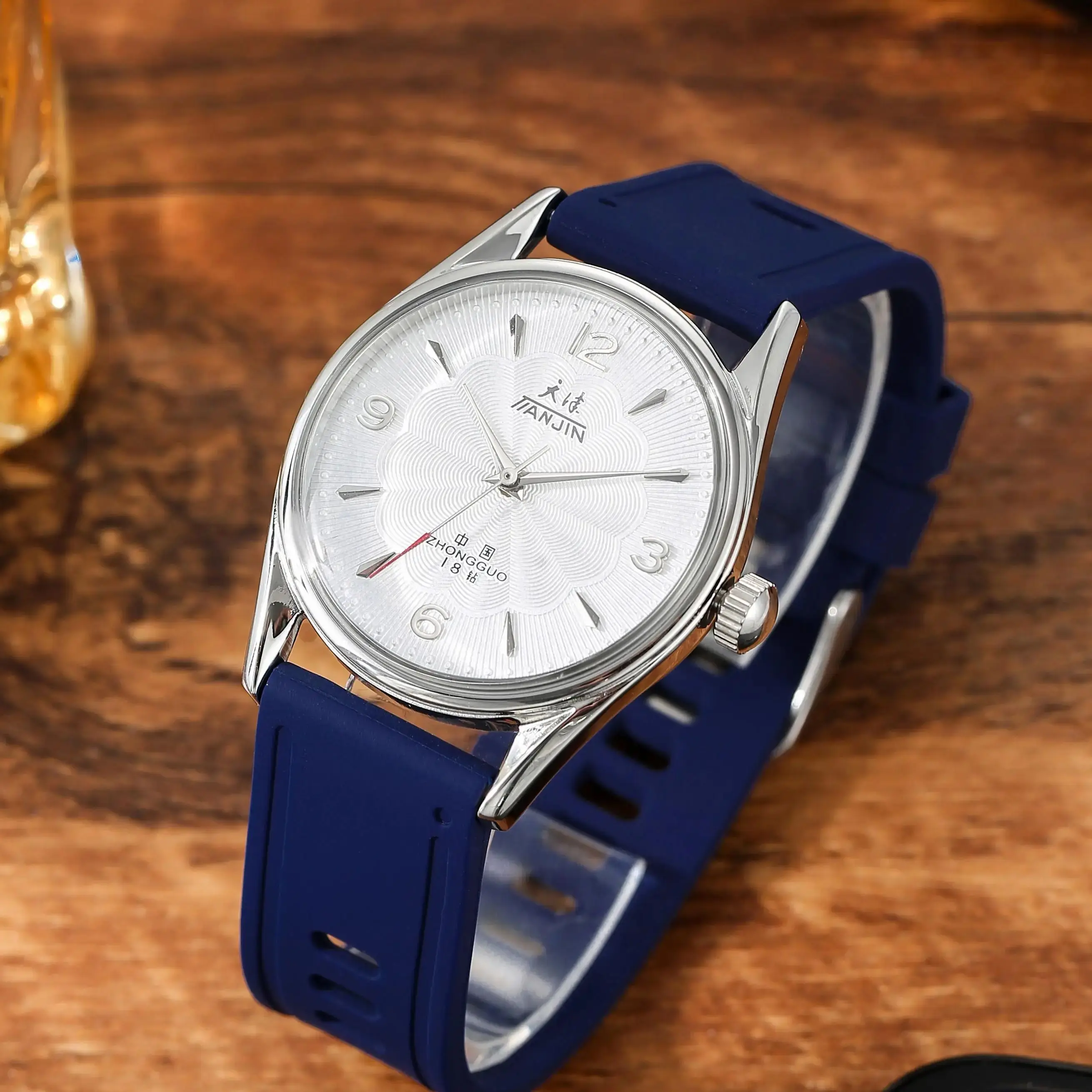 

Мужские механические часы с ручным заводом Shanbghai 8120, 38 мм, из нержавеющей стали, водонепроницаемые