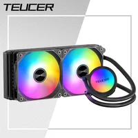 Teucer-enfriador de CPU de refrigeración por agua, ventilador de ordenador RGB, 120, 240, 360MM, disipador de calor, radiador integrado LGA 1700/1151/2011/1200 AMD AM4 AM5