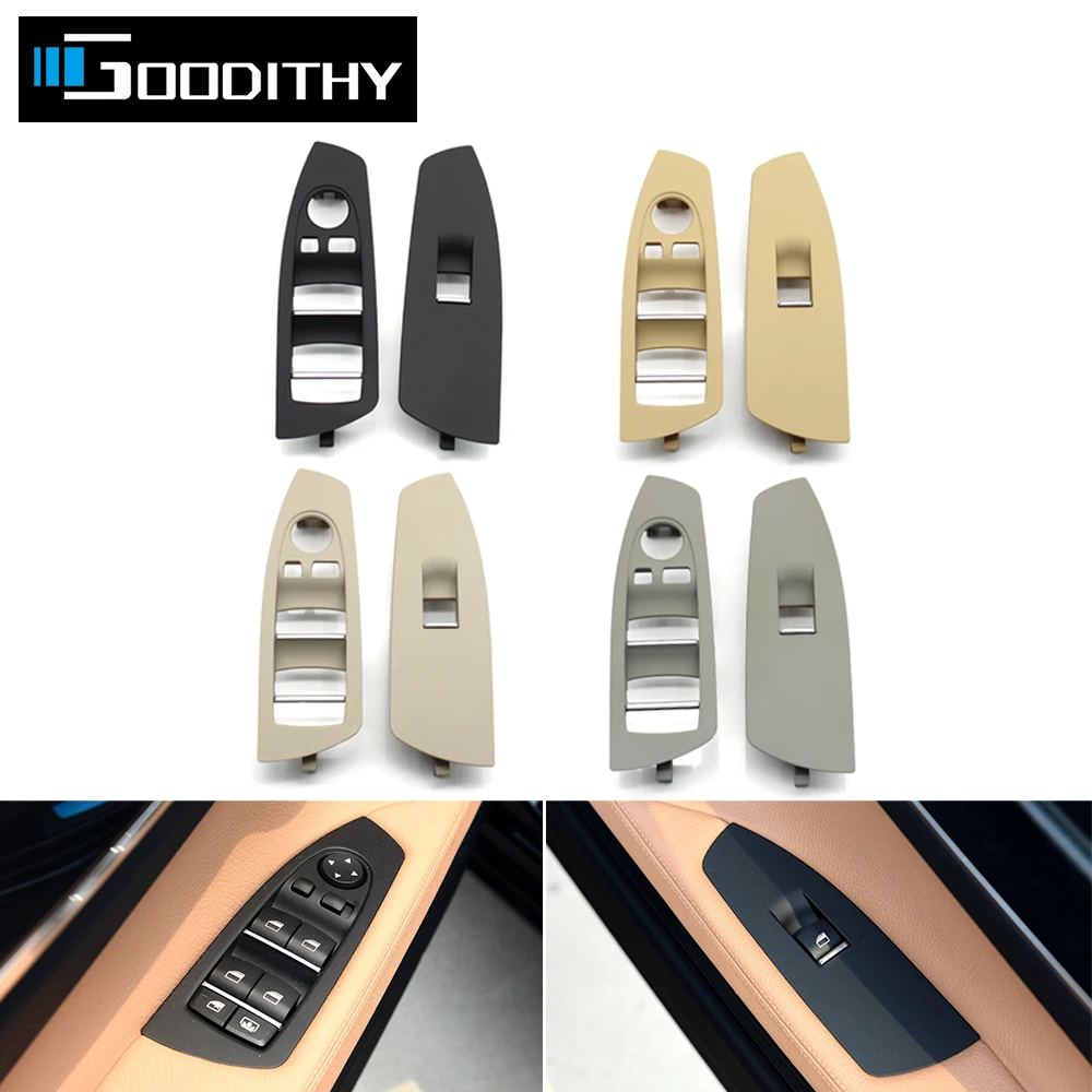 

Upgraded Car Interior Front Door Window Control Lifter Switch Cover Panel Trim For BMW 7 Series F01 F02 730 735 740 745 750 760