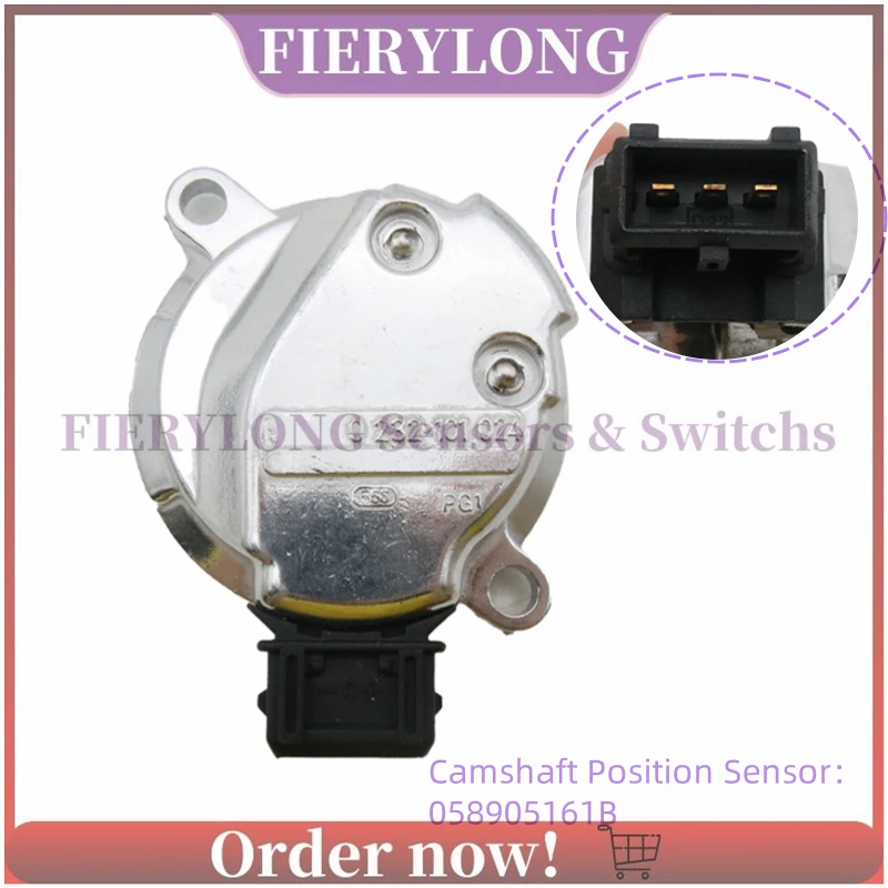 

058905161B Датчик положения распределительного вала для Audi A3 A4 A6 Volkswagen Beetle Golf Passat Skoda Octavia Seat Ibiza Toledo 058905161C