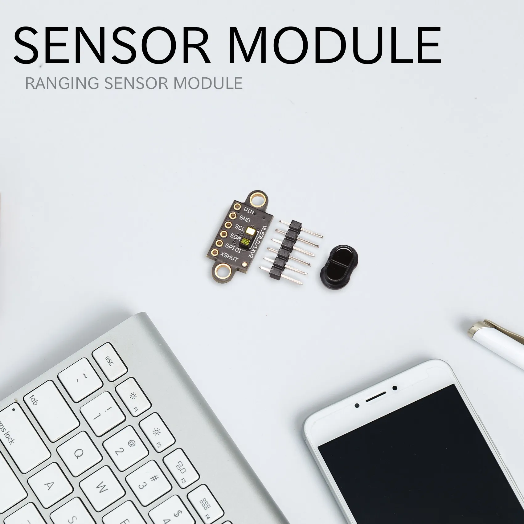 W1K-xVL53L1X Ranging Flight Time Sensor Module 3V-5V Distance 400cm Measurement Extension Board Module for