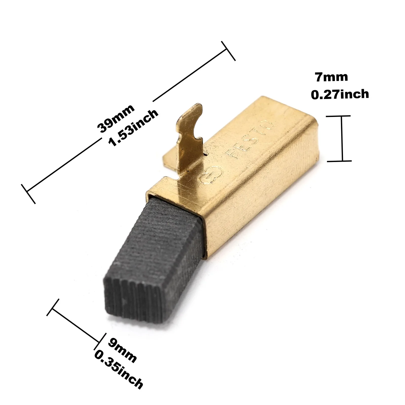 2Pcs Power Tool Motor Carbon Brushes(16x7.8x5.9mm) 491704 Compatible with FESTOOL TS55 TS75 EBQ 230V, AP55EB AP65EB AT55E AT65EB