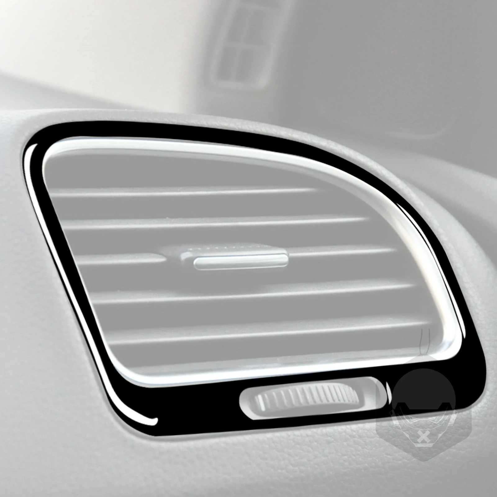 폭스바겐 골프 6 GTI R MK6 08-12 피아노 블랙 자동차 전면 양면 에어컨 배출구 프레임 스티커, 자동차 액세서리