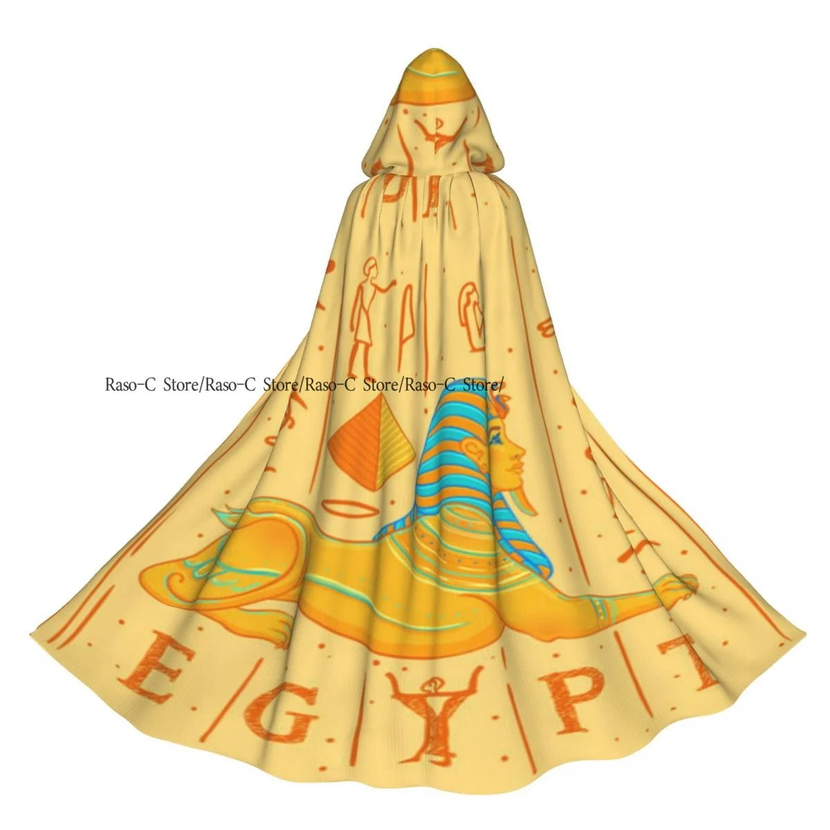 

Hooded Cloak Unisex Cloak with Hood Sphinx Egyptian Mythical Vintage Cloak Vampire Witch Cape Cosplay Costume