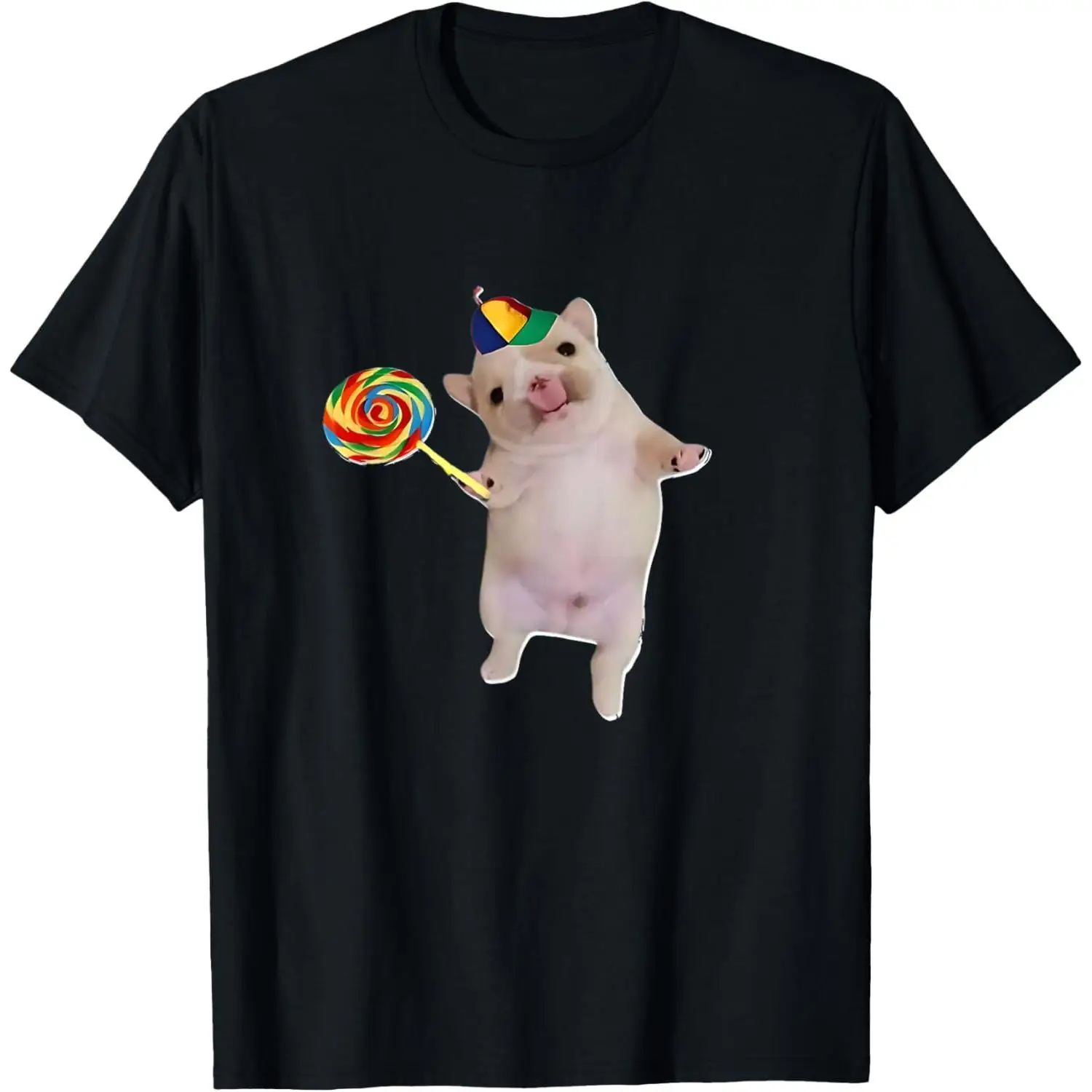 

Funny Silly Dog With Lollipop Meme T-Shirt
