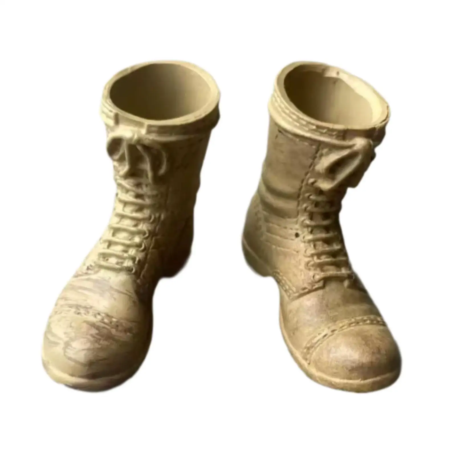 Bottes mi-mollet à l'échelle 1/6, chaussures à talons bas, accessoires de déguisement de poupées rétro, chaussures de travail pour Costume de figurines d'action féminines de 12 pouces