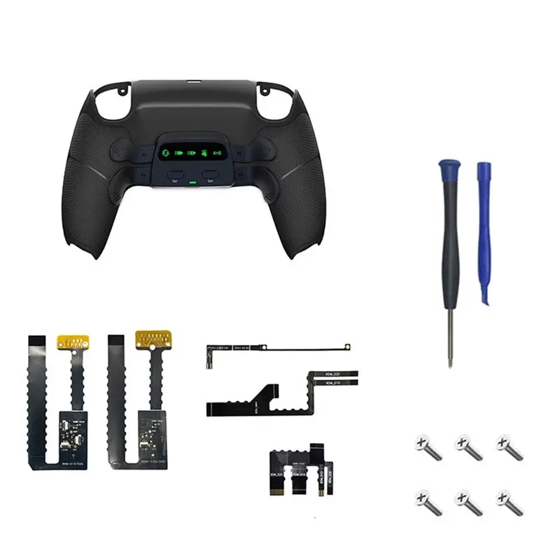 

Rear Button Paddle Modification Parts For PS5 DIY Four-Back Button Clip Anti-Slip Soft Rubber Back Shell Black