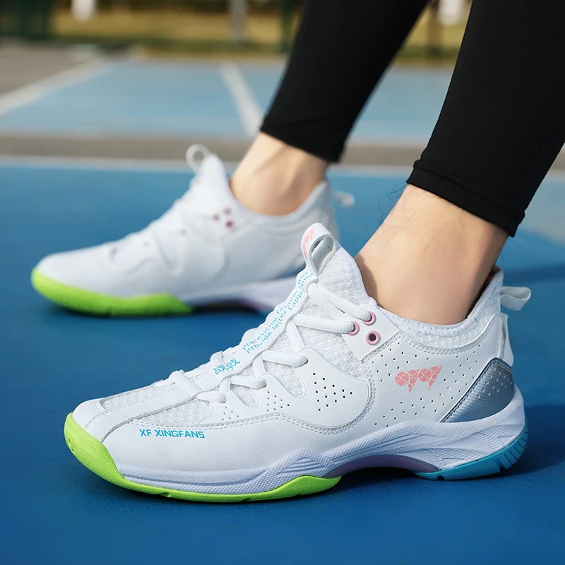 

Badminton Shoes for Men and Women, Mesh Lightweight Non-Slip Shock-Absorbing Professional Training Table Tennis Shoes, Tennis Shoes, Sports Shoes