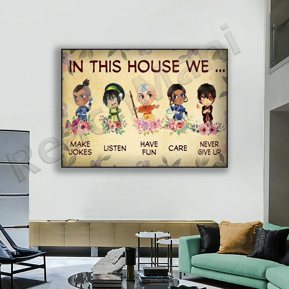 The Last Airbender in This House Poster Canvas Print Home Living Decor Picture