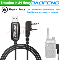 Original Baofeng USB Programming Cable With Driver CD for UV-5R BF-888S UV-82 BF-C9 UV-S9 PLUS Walkie Talkie Radio Station