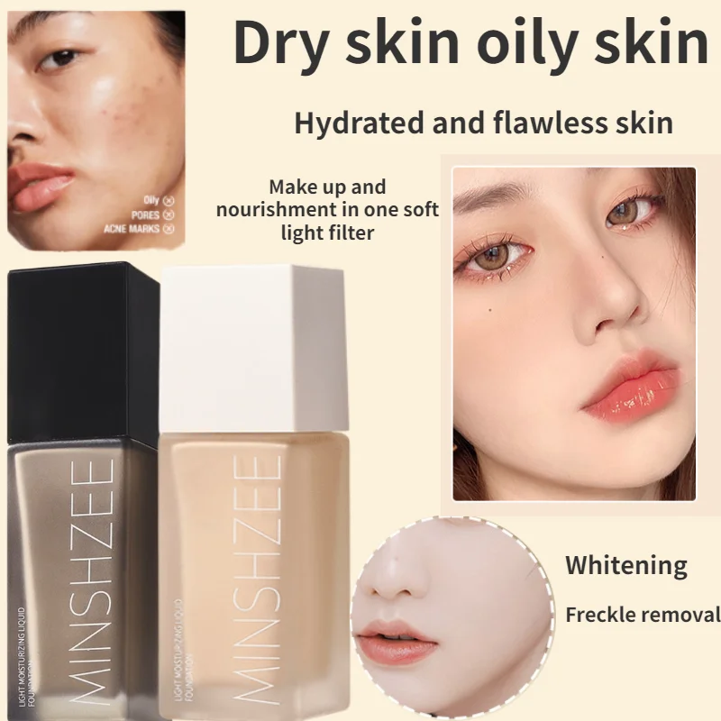 

Glowing and Moisturizing Liquid Foundation, Non-removing Makeup Oil, Long-lasting Makeup Liquid Foundation for Dry Skin 30ml