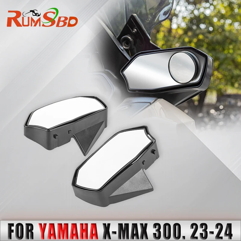 

Motorcycle Modified Front Moving Rearview Mirror Large Field View Reflector for Yamaha XMAX300 X-MAX300 2023 2024