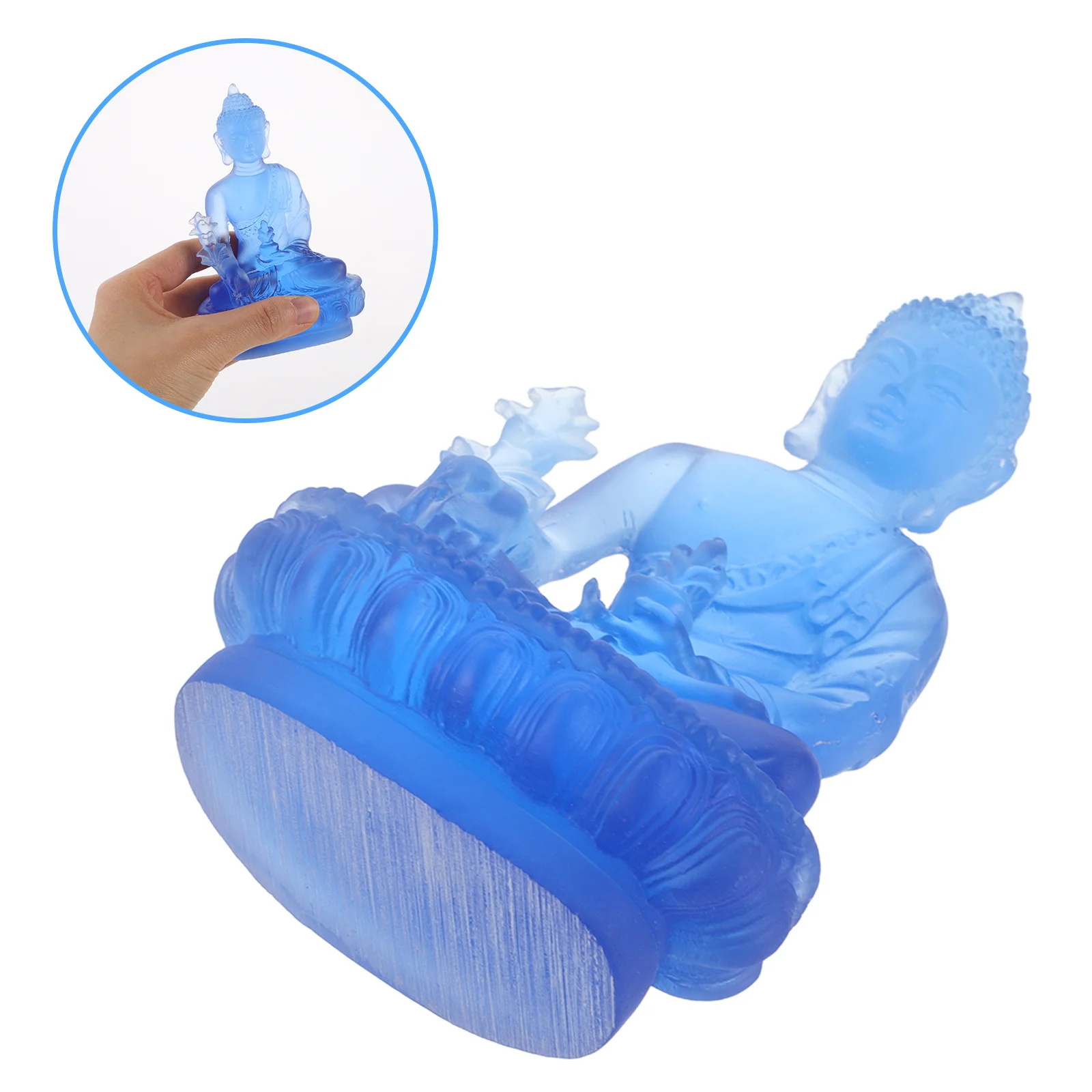 

Creative Resin Ornament Car Dashboard Decoration Peaceful Buddha Statue for Home Office Shelf Decor Small