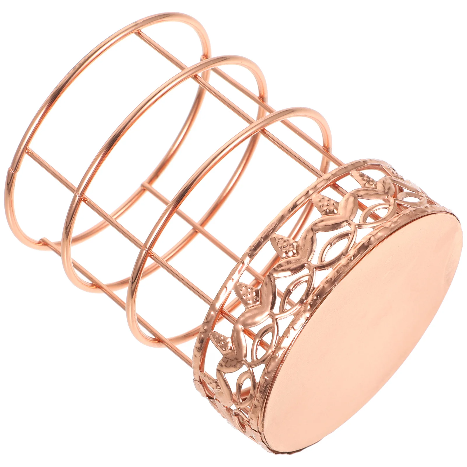 

Rose Gold Pen Holder Metal Desk Organizer Non-Slip Base Large Capacity Pencil Cup For Office School Home Storage