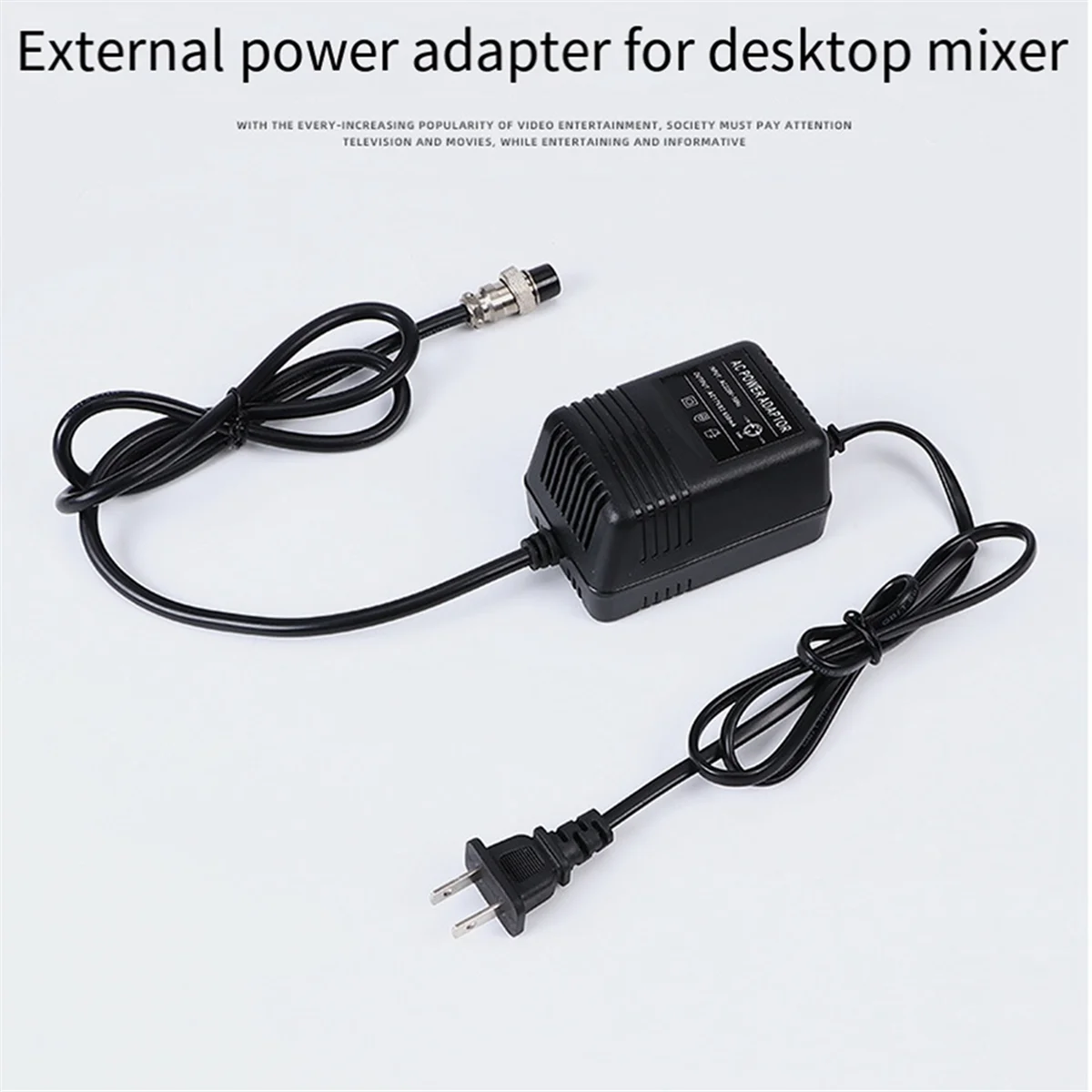 Adaptor daya F4 15V Mixer konsol Mixing Power Supply AC Adapter 3-Pin konektor EU PLUG