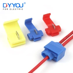 25PCS Snelle Quick Splice Wire Terminals Elektrische Kabel Connectors Zonder Breken Lijn Scotch Lock Crimp Terminal AWG 22-18