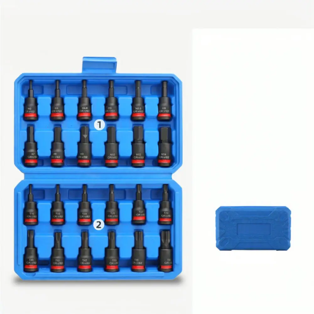 3 8 Drive Hex Bit Socket Set Torx Star Driver Adapter For Professional Mechanic Hand Tools Hardware Repair Furniture Assembly