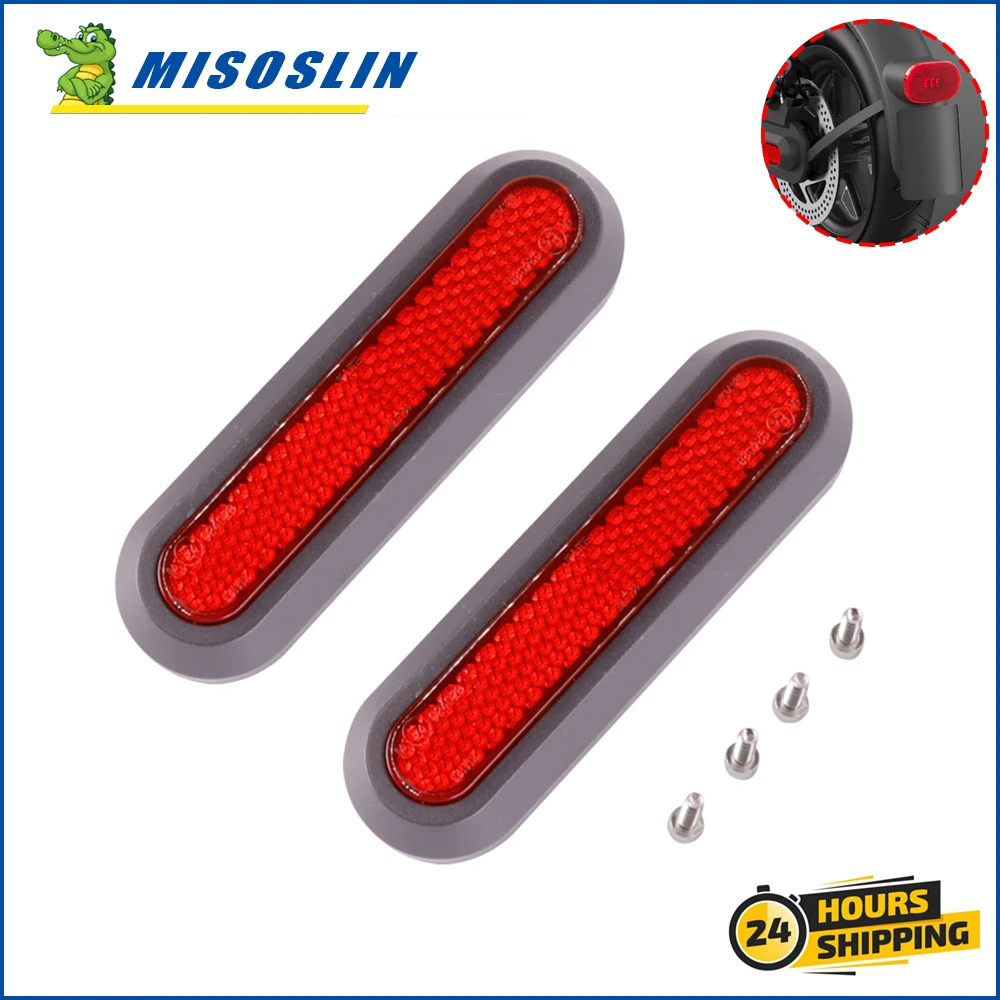 Per Xiaomi M365/M365 PRO/PRO 2/1S /Essential Scooters Rear Back Safety Reflective Protect Shell Whell Hub Cover Sticker Parts