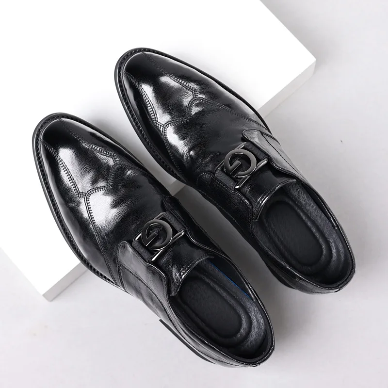 

Мужские повседневные туфли в британском стиле, модные, весенние, новые, кожаные, деловые