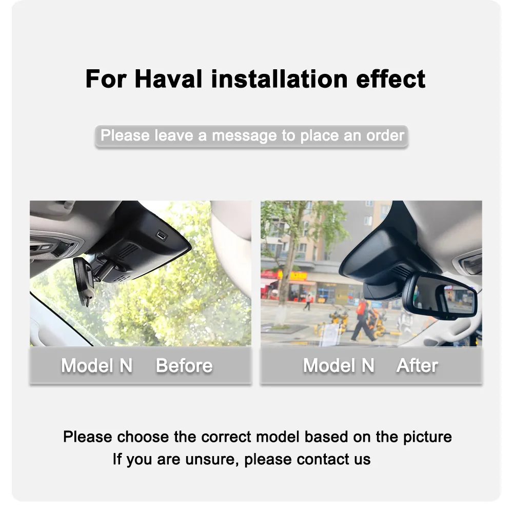 For Haval Dargo 2021 2022 Front and Rear 4K Dash Cam for Car Camera Recorder Dashcam WIFI Car Dvr Recording Devices Accessories