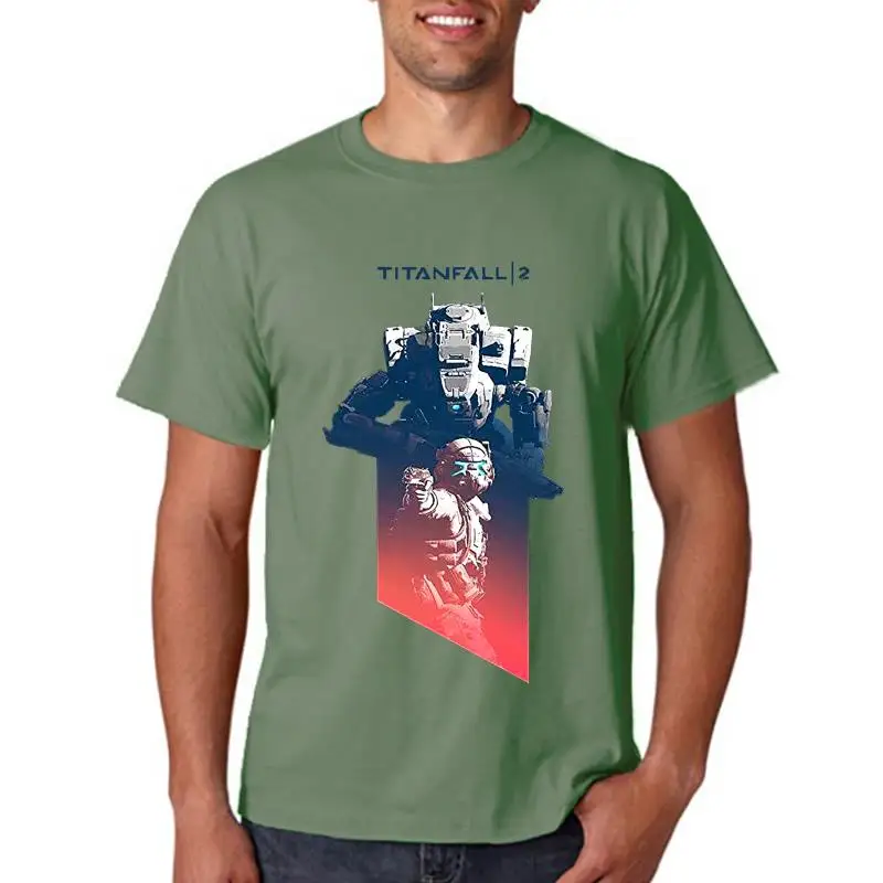 Titanfall 2 Unisex Fashion T-Shirt Outdoor Wear Customizable Design Hand-Painted Unique Style for Men And Women