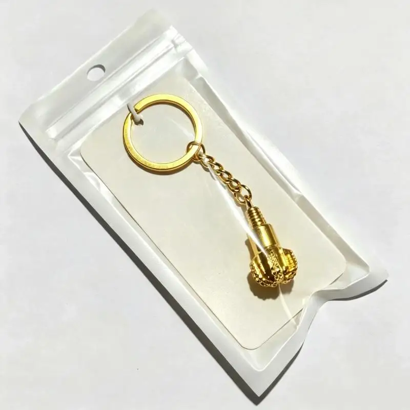 Oilfield Drill Bit Keychain Durable Metal 1Pcs Pendant Key Holder Unique Gift for Oil Mining Workers Birthday Souvenir