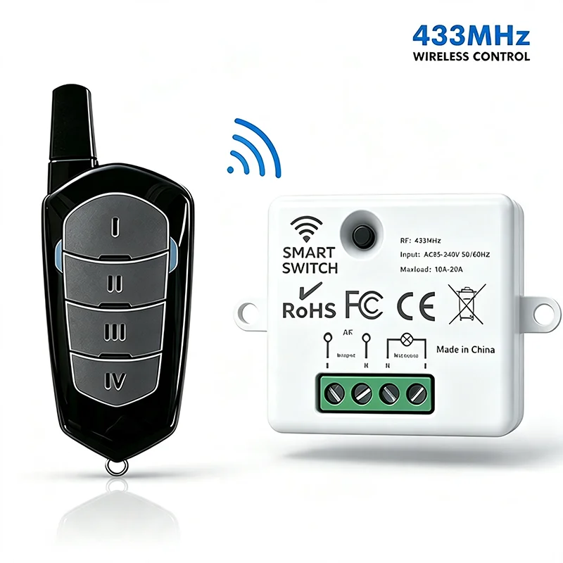 433MHz Remote Control Duplicator – Rolling & Fixed Code Cloner for Garage Door & Gate Opener
