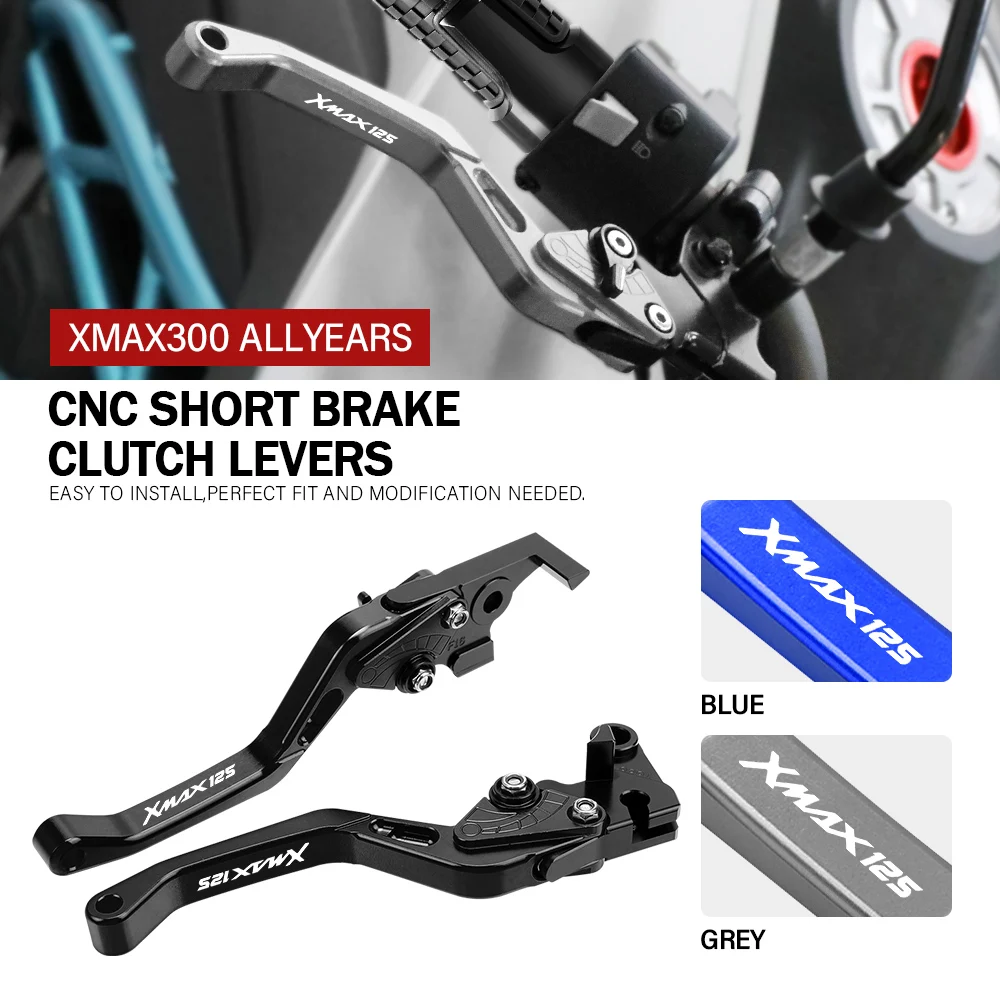 

CNC Aluminum Motorcycle Short Brake Clutch Levers Accessories Parts For YAMAHA X-MAX XMAX 300 All Years XMAX300