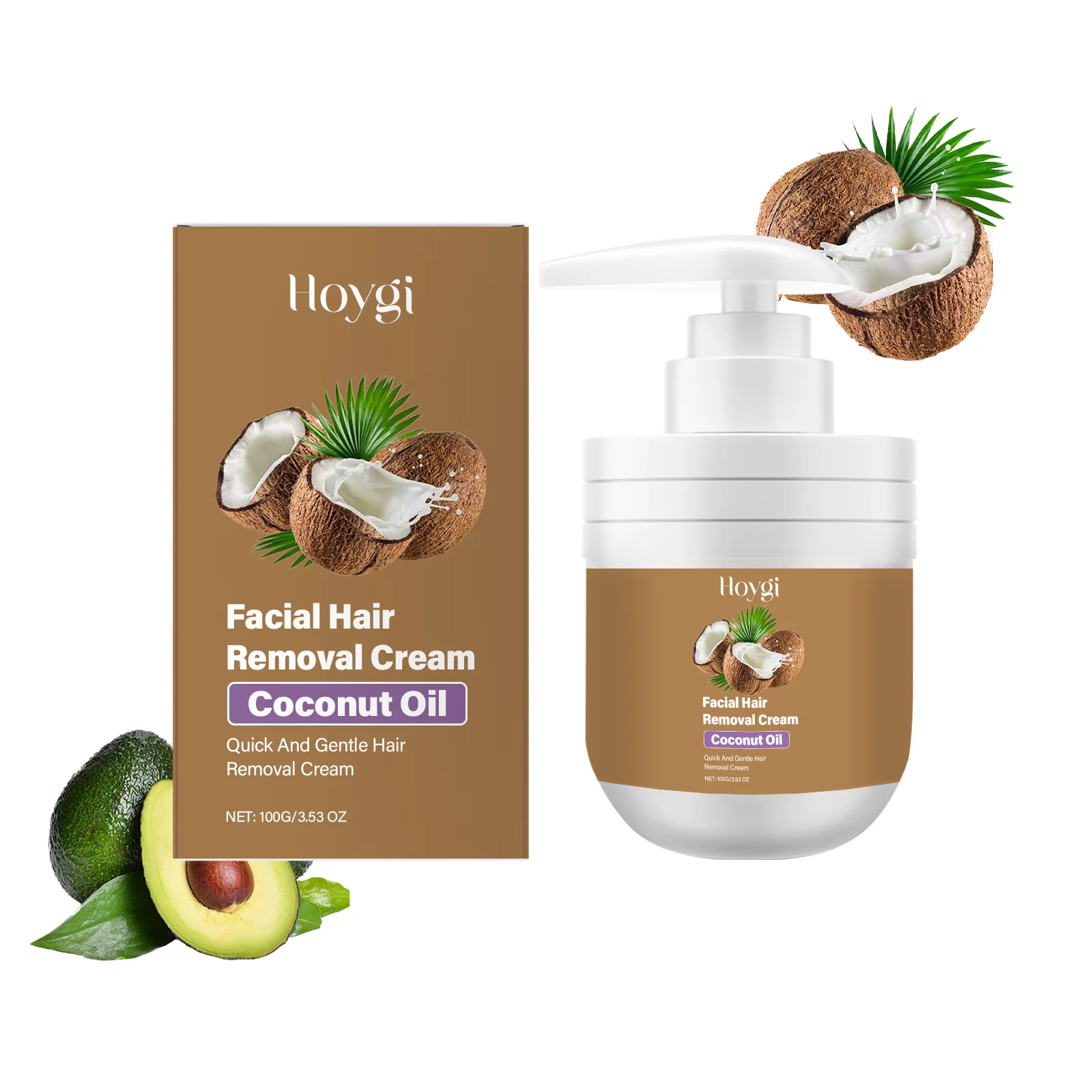 Face Hair Removal Cream Painless Not Stimulating Reduce Redness Soothing Growth Inhibitor Smoothing Body Armpit Depilatory Cream