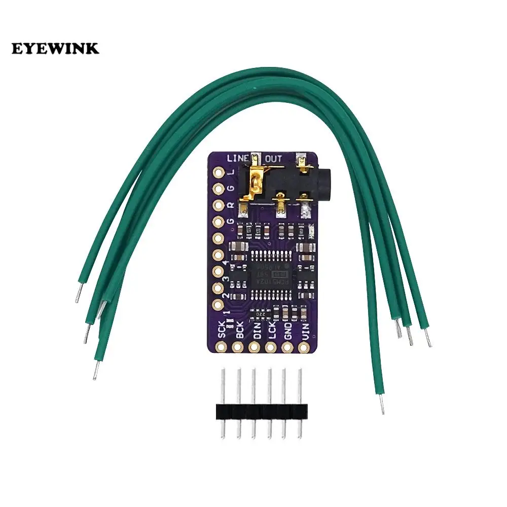 Interface I2S PCM5102A DAC Decoder GY-PCM5102 I2S Player Module For Raspberry Pi pHAT Format Board Digital PCM5102 Audio Board