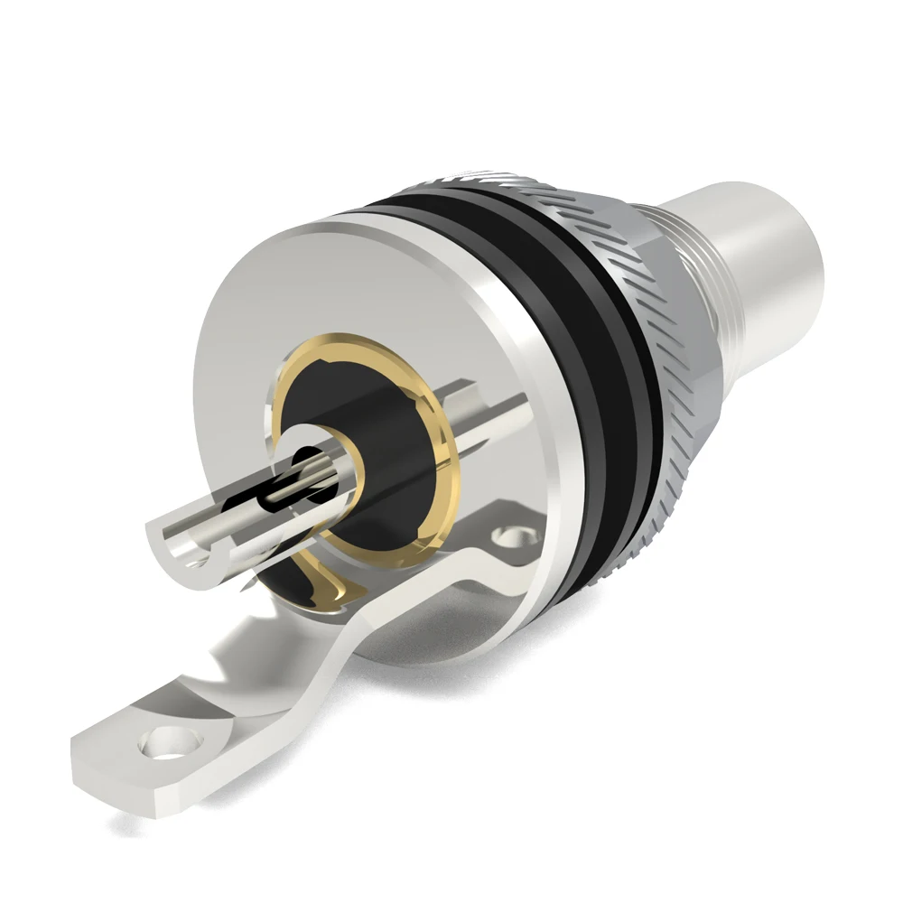 Monosaudio C404 Reinkupfer RCA-Buchse Lautsprecheranschlüsse Gold/Rhodium Beschichtete Kupfer RCA Audio-Buchse Hifi-Adapter-Stecker – Detail 12