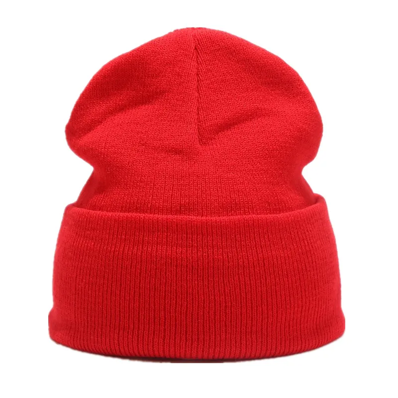 Winter Hats New Beanies Knitted Solid Cute Hat Lady Autumn Female Beanie Caps Warmer Bonnet Hat for Women Men Red Cap Unisex