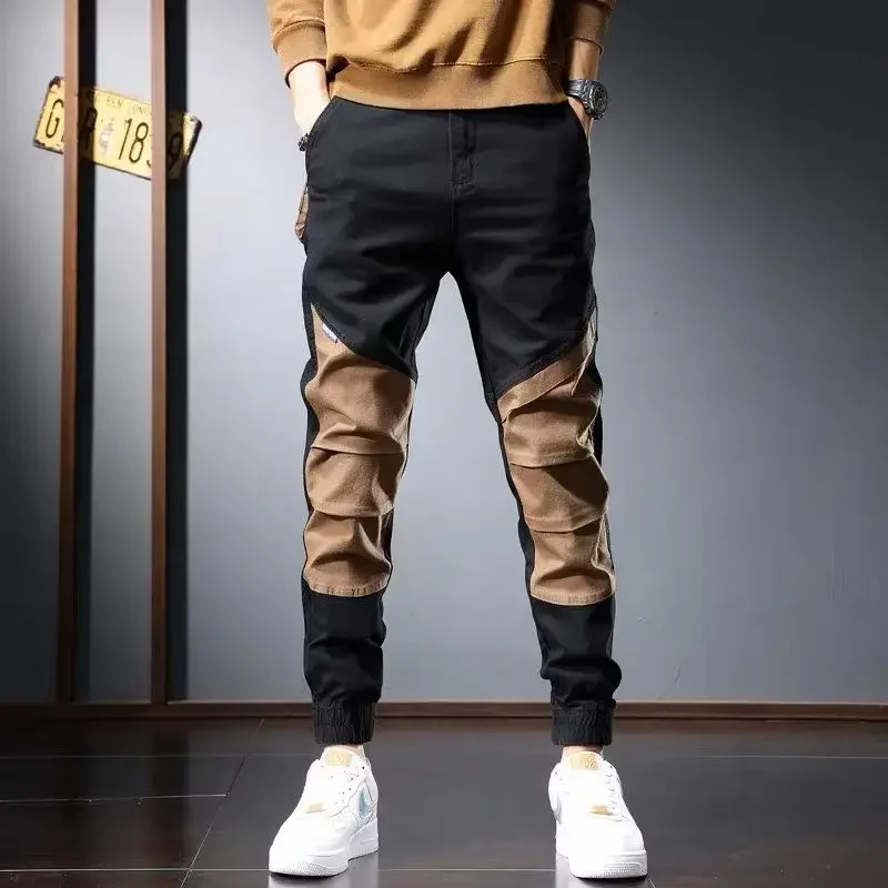 Trousers Man Y2k Vintage Cargo Pants for Men Cotton Techwear Spandex High Quality Korean Style Luxury New In Long Regular Fit