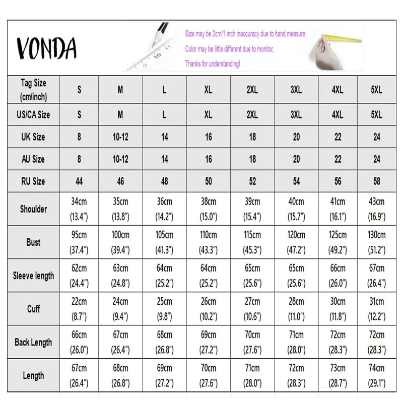 VONDA ファッション長袖シャツ女性レースパッチワーク包帯カジュアルブラウス春秋ラペルオフィスレディエレガントチュニックトップス