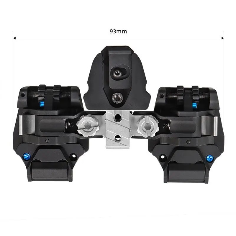 Soporte para gafas de visión nocturna para casco, soporte de montaje con brazo plegable para binoculares, sistema de montaje de doble tubo liviano